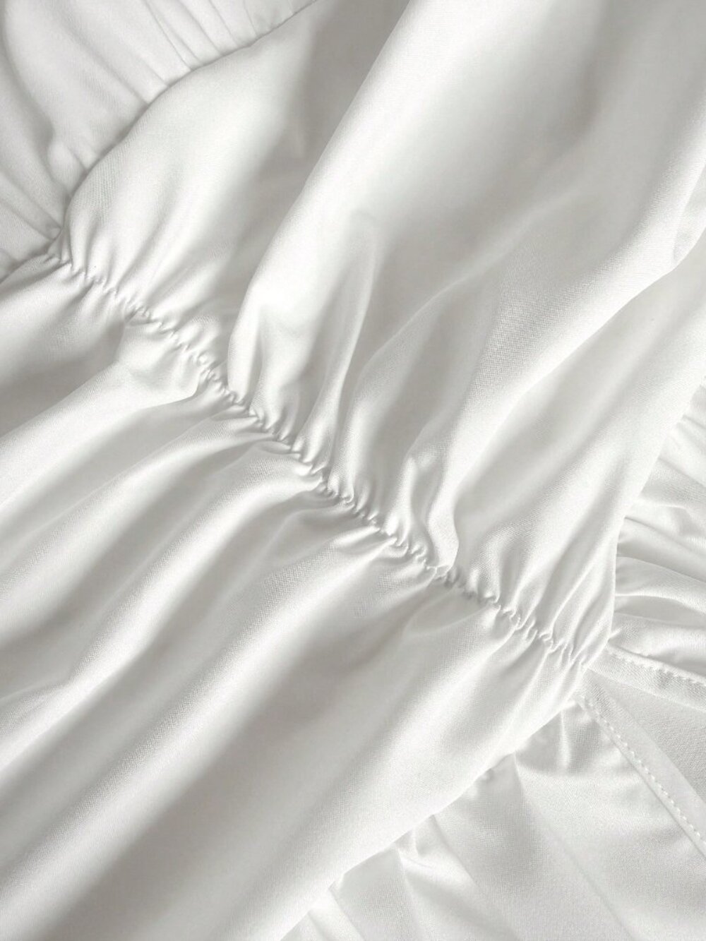 White Boho Women's Plus Size Sexy Flared maxi Dress - Picture 6 of 6